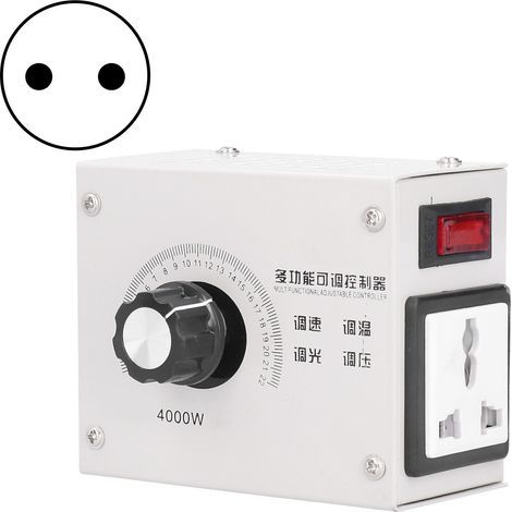 4000-W-SCR-Spannungsregler, Hochleistungsdimmer, Thyristor-Controller, AC 110/220 V, EU-Stecker (1/5)