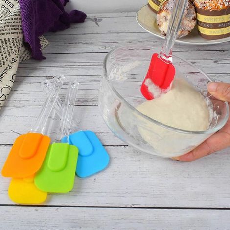 Mini spatule en silicone, compatible lave-vaisselle, sans soudure, ustensiles de cuisine et de pâtisserie (1/4)