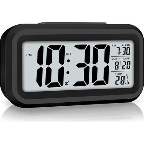 digital alarm clock with a night light, room temperature display, and large LED screen a battery-powered desktop alarm clock an ideal birthday gift for children and a perfect back-to-school gift for s (1/4)