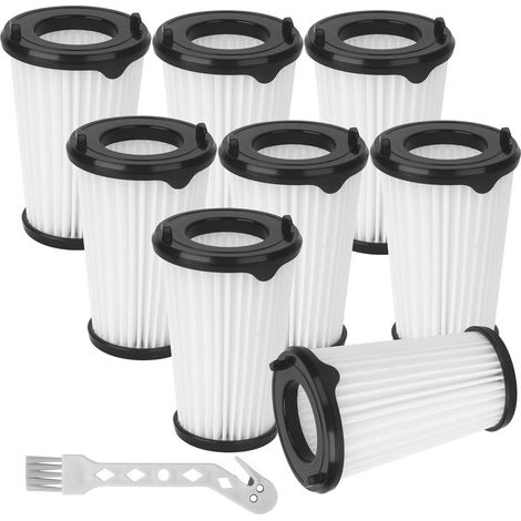 8-teilig – HEPA-Filter – Reinigungsbürste – Kompatibel mit Electrolux AEG CX7 – Ersatzfilter AEF150 – Staubsaugerpflege – Weiß – 21 x 21 x 5,8 cm (1/5)