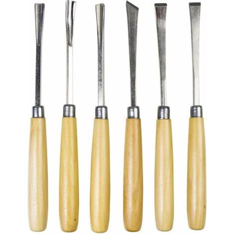 Irovami Ensemble de ciseaux à bois professionnels pour la sculpture sur bois (6 pièces) (1/3)
