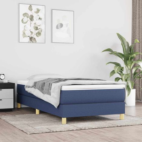 Boxspringbettgestell Blau 80x200 cm Stoff vidaXL