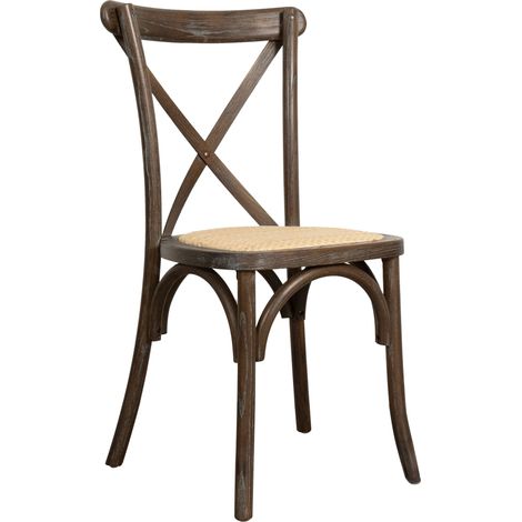 Sedia da cucina moderna impilabile Sedia in legno rattan Sala da pranzo Soggiorno Thonet vintage Sedie ristorante rustiche (1/5)