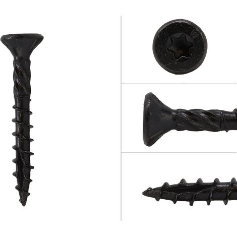 Hartholzschrauben Schwarz AR-Beschichtet 5 x 40 mm - Schachtel