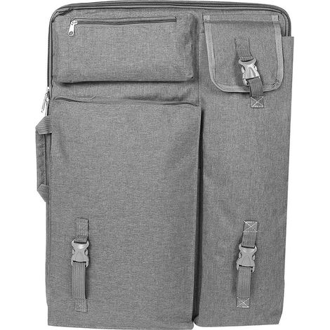Sac de transport multifonction pour tableau de dessin 4K imperméable, grand format, gris, fournitures d'art. (1/5)