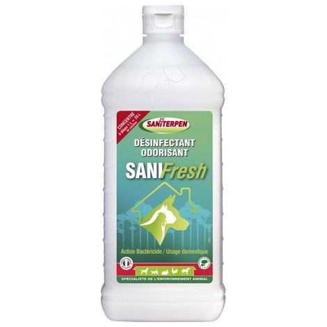 Désinfectant odorisant SANI FRESH - Saniterpen Désignation : SANI FRESH Conditionnement : 1 litre Saniterpen 4862