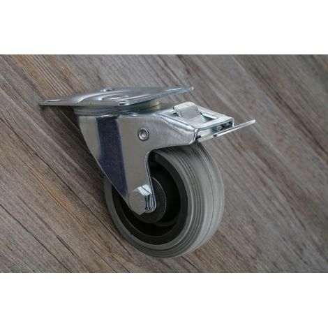 Roulettes industrielles Pivotante RS PRO, Diam 75mm, 70kg ( Prix pour 1 ) (1/3)
