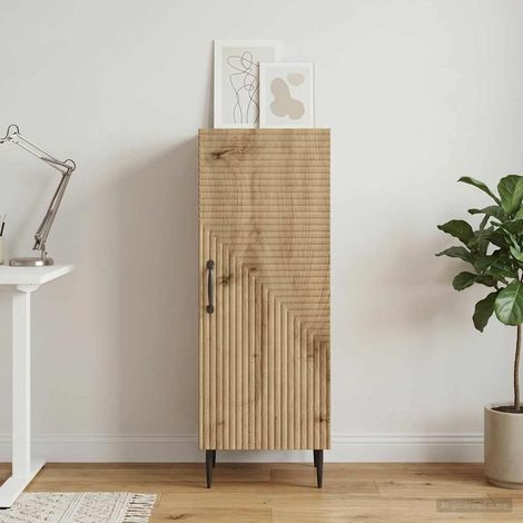 vidaXL Buffet Chêne artisanal 33 x 34,5 x 89,5 cm Bois d'ingénierie (1/5)