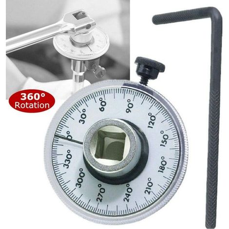 Clé angulaire de serrage 1/2' – Jauge d'angle de couple 360° – Réglage précis – Pour mécaniciens professionnels (1/4)
