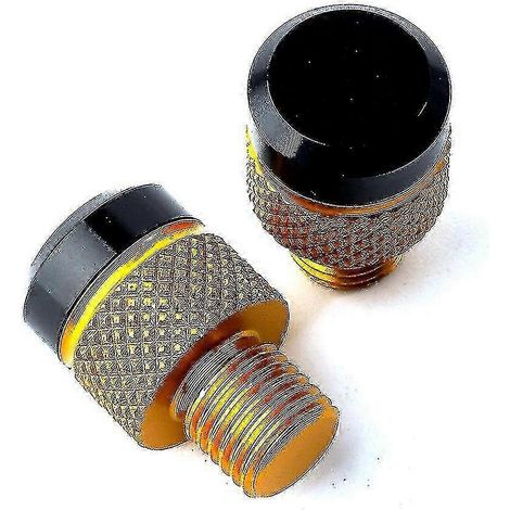 Accessoires moto pour BMW Rnine TR Nine T Rninet Scrambler 2014-2022 2021 : bouchons de rétroviseurs en aluminium usiné CNC, vis et boulons (dorés, sans logo). (1/5)