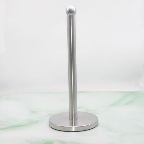 Portarotolo da terra in acciaio cromato – Altezza 33,5 cm – Design elegante e stabile per il bagno