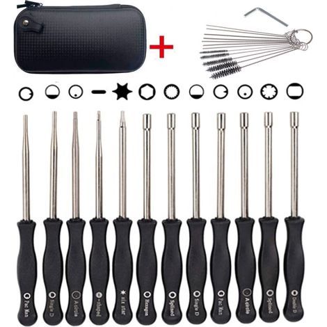 Outil de Réglage Universel pour Carburateur Tournevis 21 Dents Triangle Forme D et Plat Tous Types (1/5)