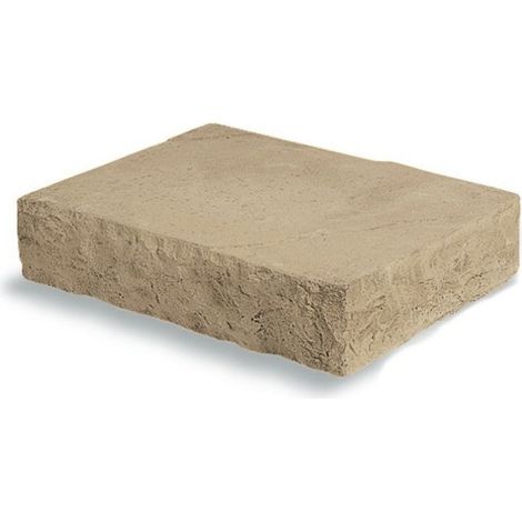 Escalón Pedraza - peldaño macizo de 10 cm para jardines, entradas y caminos - 45 × 35 × 10 cm - Unidad - Caliza (1/3)