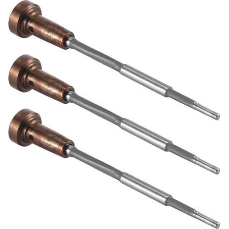 Adecuado para 3 conjuntos de válvulas de inyectores de combustible common rail F00VC01359 completamente nuevos, compatible con inyectores 0445110293, 0445110305, 0445110313 y otros modelos. (1/4)