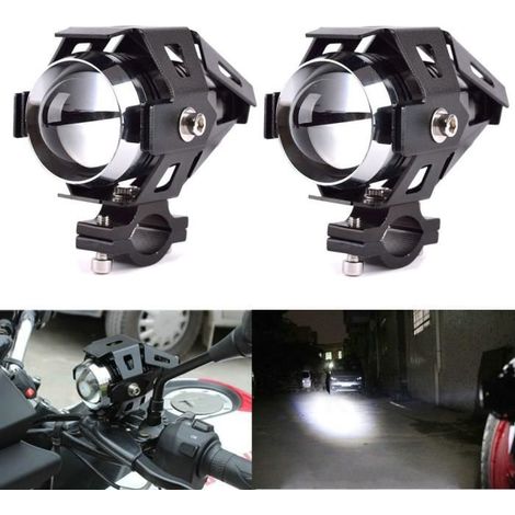 2x Moto Voiture Bateau camion CREE U5 125W LED blanche lumière de brume Phare Projecteur Lampe (1/4)