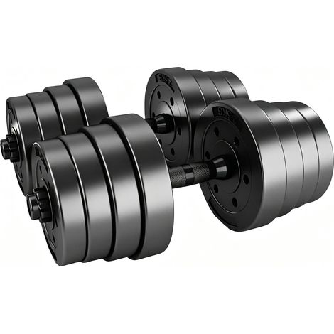 Mcc Direct 2-in-1 Adjustable Dumbbell & Barbell Set with Connecting Rod � Convertible Weight System for Full-Body Strength Training 30KG (1/5)