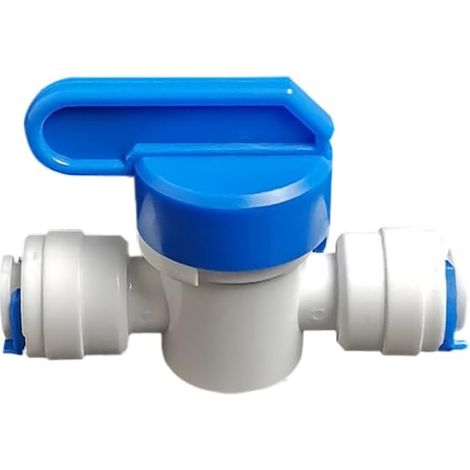 Robinets en ligne pour tuyau de réfrigérateur/congélateur/filtre à eau à osmose inversée/tuyau d'eau (6,35 mm) (1/5)