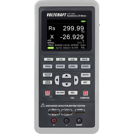 VOLTCRAFT LCR-500 Pont de mesure LCR numérique enregistreur de données CAT I Affichage (nombre de po (1/5)