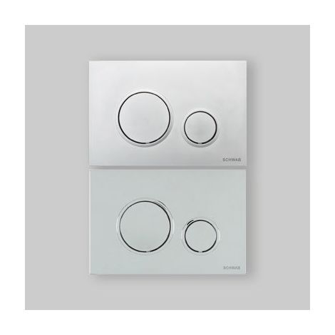 Placca Di Comando Per Cassetta Schwab Modello Vela Cromo Lucida (1/5)