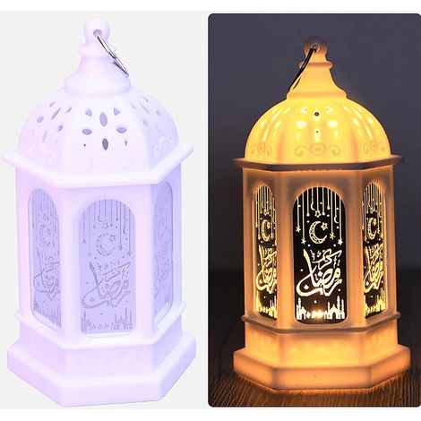 Lampe de table LED décorative pour la fête des lanternes du Ramadan, veilleuse électronique LED pour la décoration de la maison et l'Aïd Moubarak (1/5)
