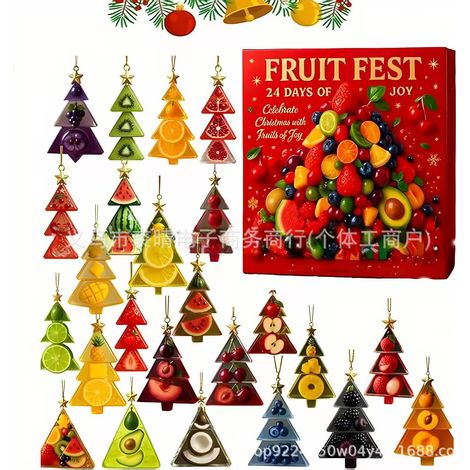 New FRUIT FEST 2025 Fruit-Themed Christmas Countdown Calendar Blind Box - 2025 Fruit-Themed Christmas Countdown Calendar Blind Box - 3D