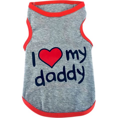 Vêtements d'été mignons pour chiens amoureux des animaux vêtements décontractés gilet cool pour animaux de compagnie