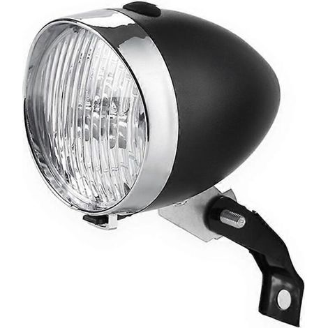 Phares de vélo VTT rétro 3 LED noirs (1/5)