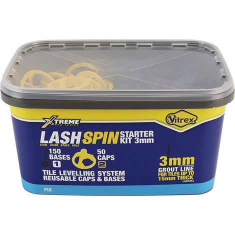Vitrex Lashspin Tile Levelling System Starter Kit 3mm