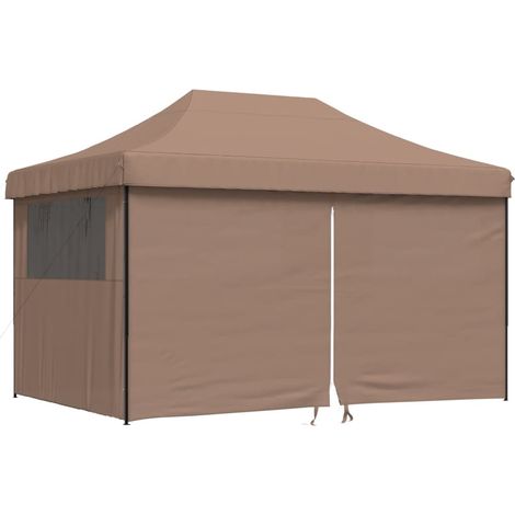 Maison Exclusive - Partyzelt Faltbar Pop-Up mit 4 Seitenteilen Br