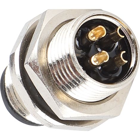 Adaptateur de prise M12BP4M12x1 à 4 broches, montage sur panneau, connecteur étanche IP67 (1/5)