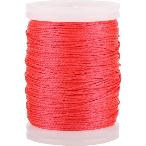 120m Fil de Nylon Résistant pour Corde d'Arc, Fournitures de Tir à l'Arc (Rouge) (1/5)