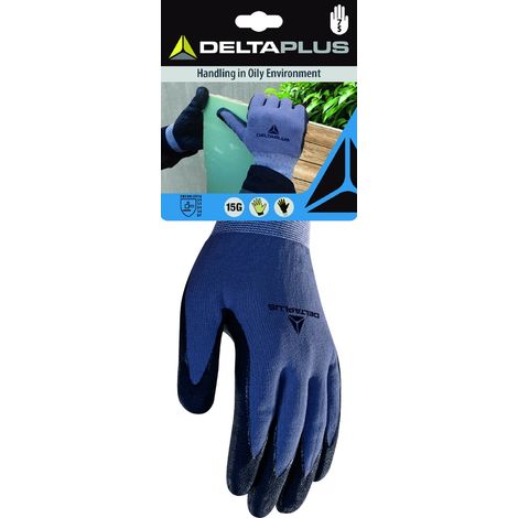 Guanti da lavoro Delta Plus nitrile picots presa ottimale flessibili