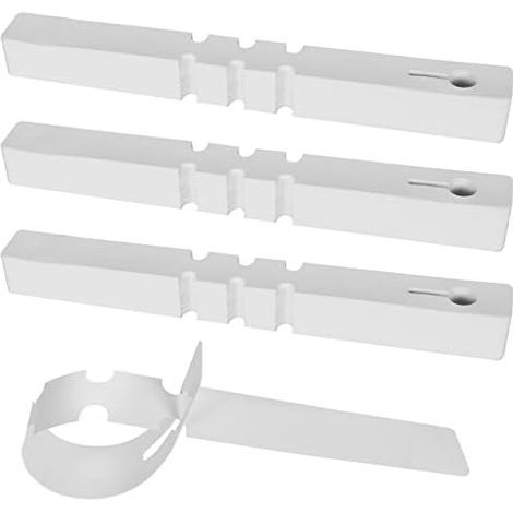300 Pieces Plastic Plant Labels, PVC Hanging Garden Labels, Wrap Around Hanging Nursery Garden Tags (White) White - (1/5)