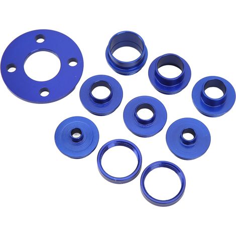 Lot de 10 Guides de Copiage pour Défonceuse, Bagues en Alliage d'Aluminium Haute Résistance, Set de Bagues de Gabarit pour Routeur (1/5)