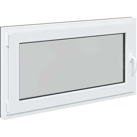 Kellerfenster RISOR 110 x 70 cm PVC und Glas Anthrazit vidaXL