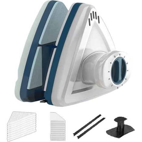 Pulitore magnetico per vetri a doppia faccia, 6-40 mm, 6 impostazioni regolabili, pulitore magnetico per vetri, strumento di pulizia magnetico (1/4)