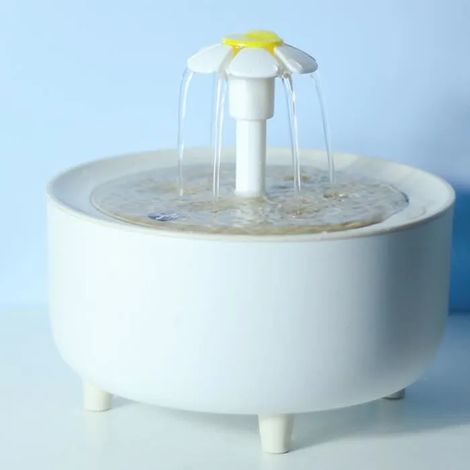 Fontaine à eau pour chat - SALUTUYA - 2L - Circulation automatique - Filtration - Design silencieux (1/4)