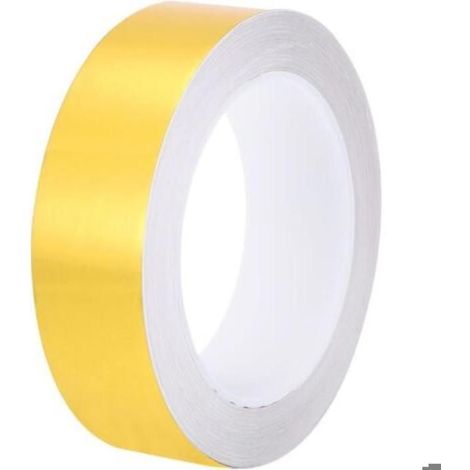 KLVGTIFS PU - Ruban adhésif métallisé de 2,5 cm x 25 m pour carrelage, idéal pour murs, placards, salles de bain, sols, carrelages, voitures et dé (1/5)