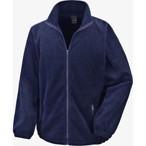 Giacca da lavoro in pile con zip grande Essentiel RESULT Blu navy S