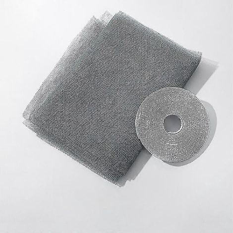 Moustiquaire adhésive transparente pour fenêtre, sans perçage, rideau anti-insectes facile à poser, maille invisible 1,3x1,5m (1/5)