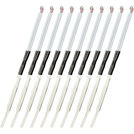 NTC 100K 3950 3D printer thermistor temperature sensor, suitable for MK8 V6 hot-end extruder Ender-3 / Pro, Ender-5, CR-10 / 10s [10-pack] (1/3)