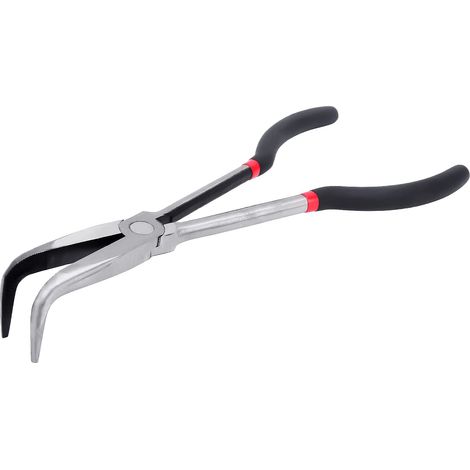 Ensemble de pinces quincaillerie pince coudée acier de utilisée dans les espaces restreints pour les tours et les outils de tournage pince a bec coudée Pinze a becco lungo (1/5)