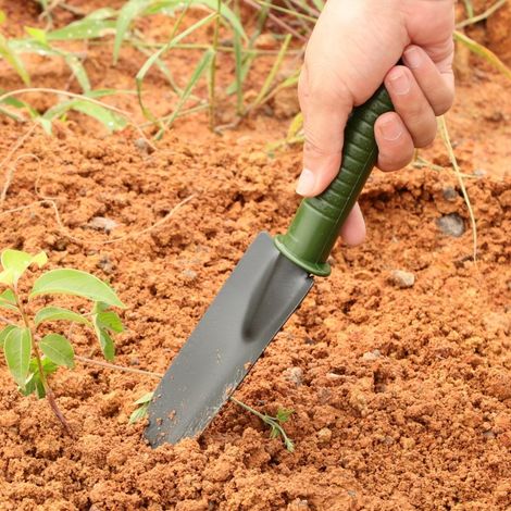 Mini-outils de jardinage – Petite pelle et râteau – Pour pots (1/5)