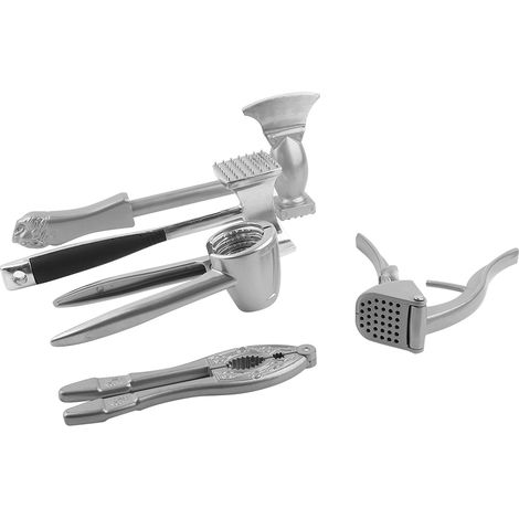 Marteau à viande, hache à viande, pince à noix en aluminium, pince à ail, ustensiles de cuisine (cinq pièces) (1/5)