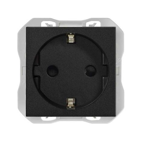 SIMON 270 Prise Schuko noir mat 20000432-098