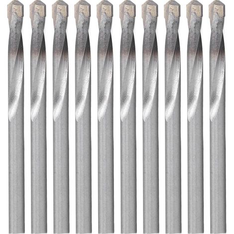 10 Pièces Forets Hélicoïdaux en Carbure, Jeu de Forets Hélicoïdaux en Métal de 5,5 mm, Métal Foret Coupeur, pour Inox Acier Cuivre Aluminium Zinc Alliage