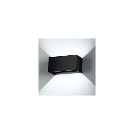 Applique Murale Interieur LED 24W Lampe Exterieur Étanche IP65 Angle de Faisceau réglable LED Apliques Murales Moderne Noir et lumière blanche 6000K (1/5)