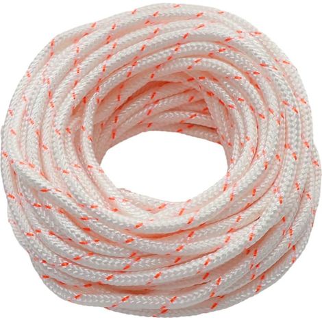 4,5 mm 10 Meter Seilzugstarter, Rasenmäher für Stihl Husqvarna Kettensägen, Seilzugsteuerung, Nylon-Startseil (4,5 mm Rot 10M) (1/5)