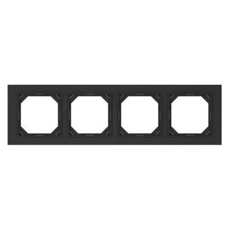 Cornice di montaggio vilma-electric 4pl black qr 1000 policarbonato 4 posti