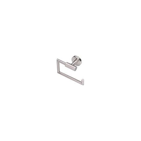 BRAVIX Porte-papier toilette en acier inoxydable, sans perçage, idéal pour la cuisine et la salle de bain, 15 x 15 cm (1/2)